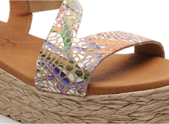 Eva frutos nu pieds talons femme 742 multicolore