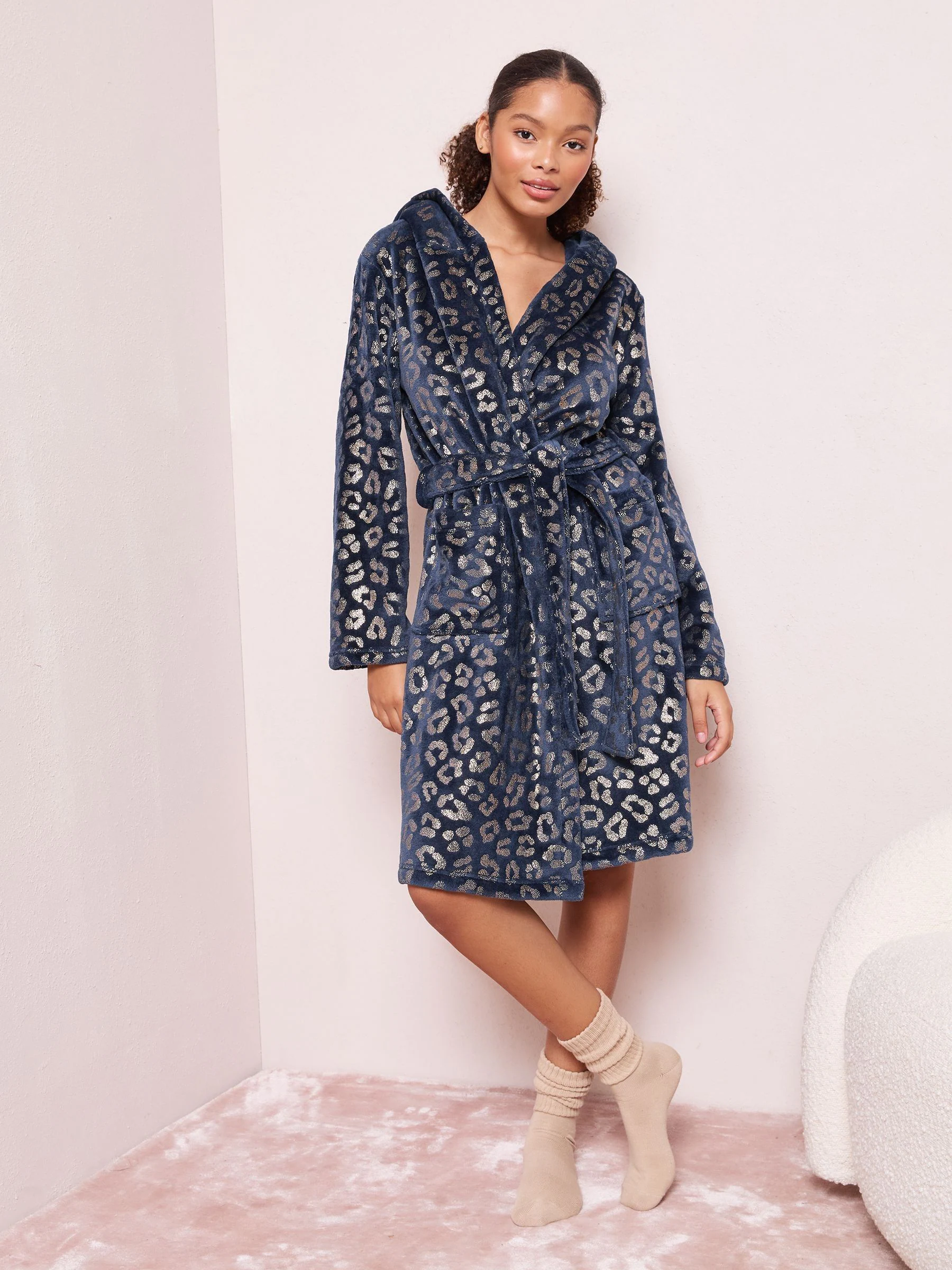 Friends Like These Foil Animal Midi Robe