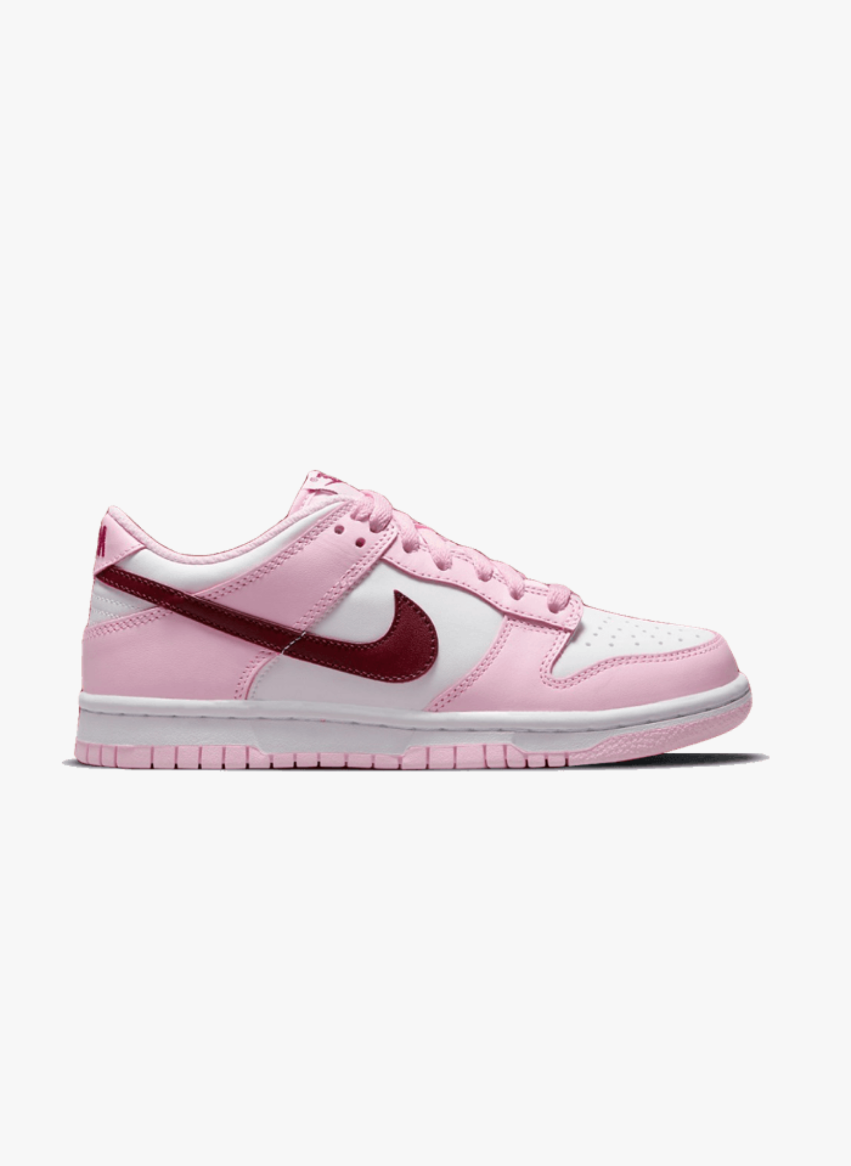 Nike dunk low pink red white | Blanc