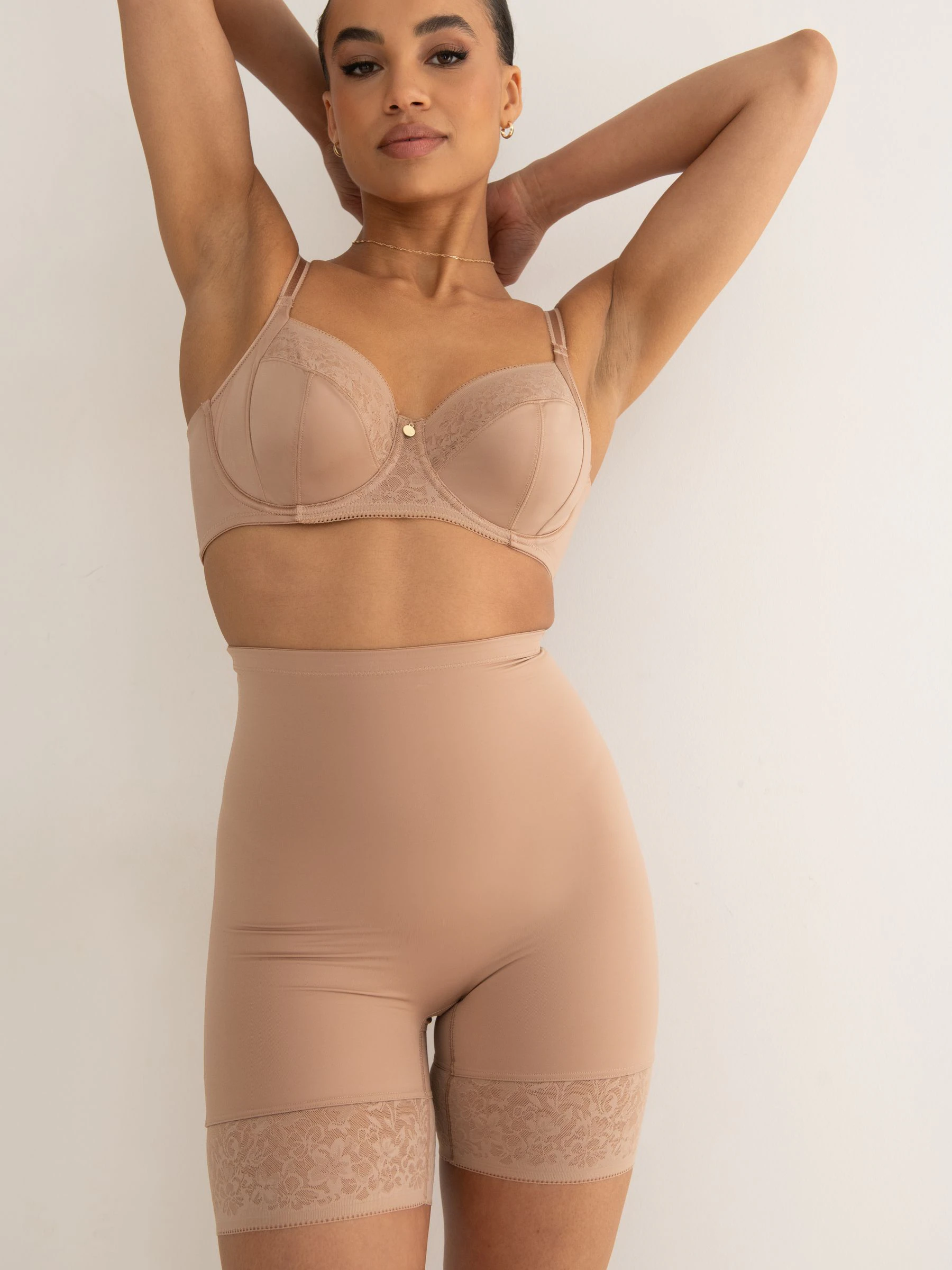 Licht beige - Pour Moi Effortless Tummy Control Thigh Slimmer Shapewear