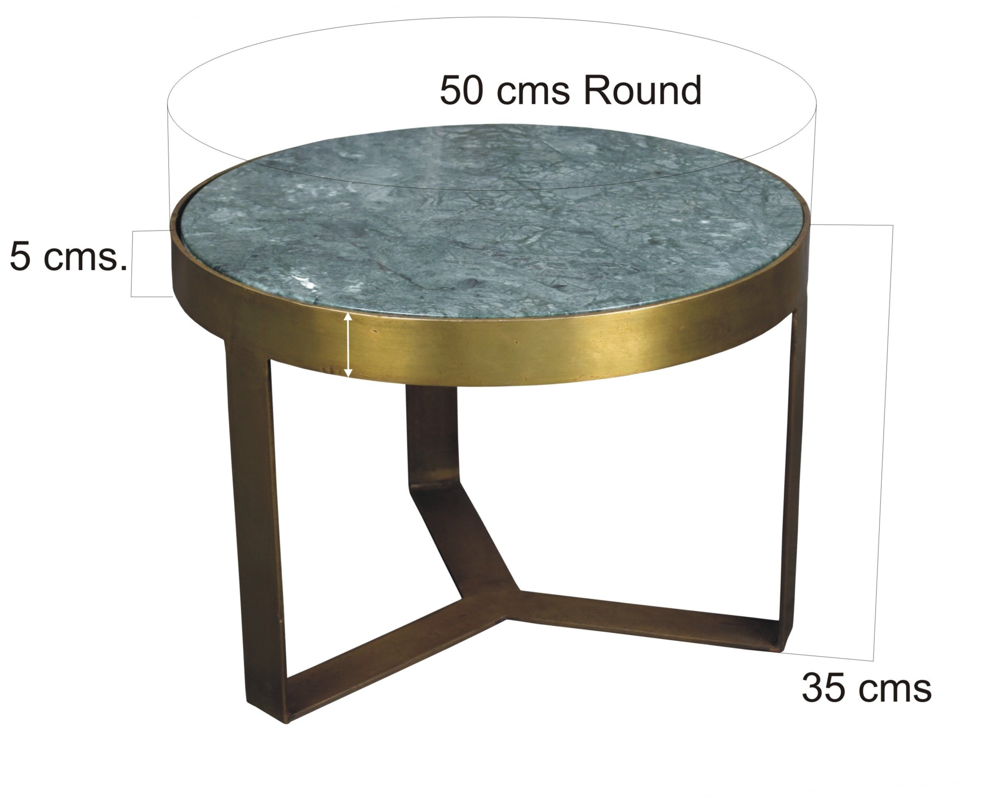 Salontafel Marble Groen 40 cm