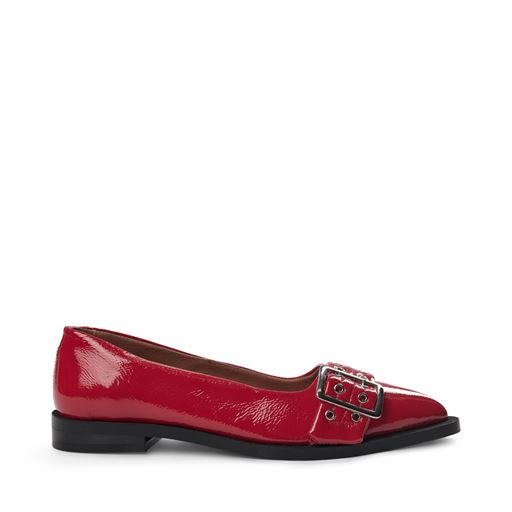 Pavement Saso Low Sko, Red Patent, 39