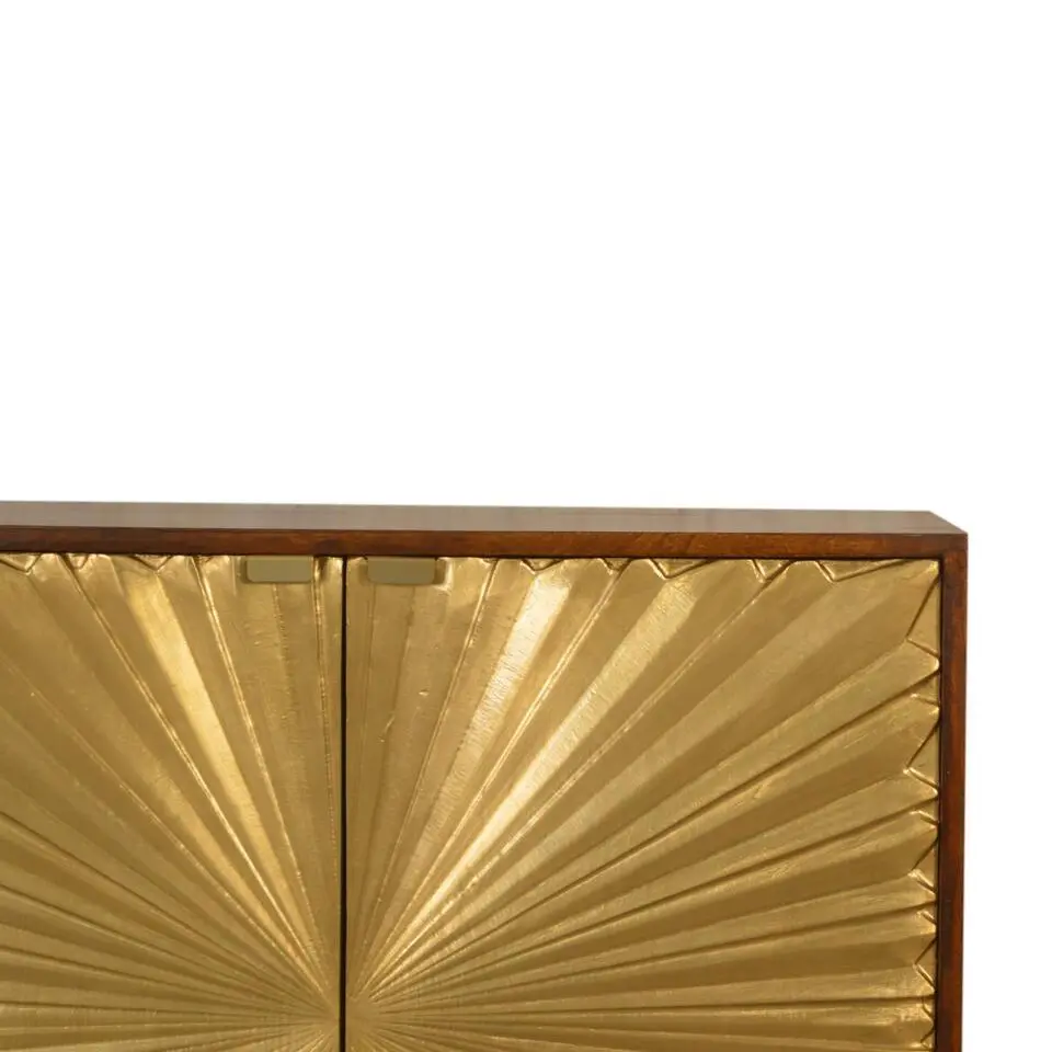 Artisan Furniture Solid hout Manila Gouden Wandkast
