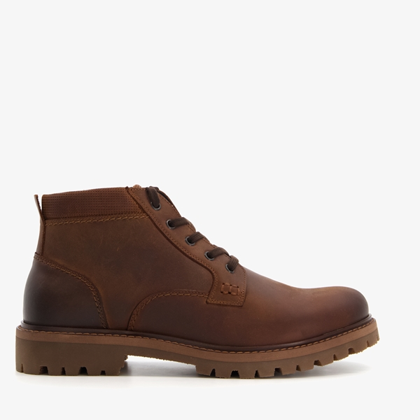Van Beers leren heren veterboots bruin