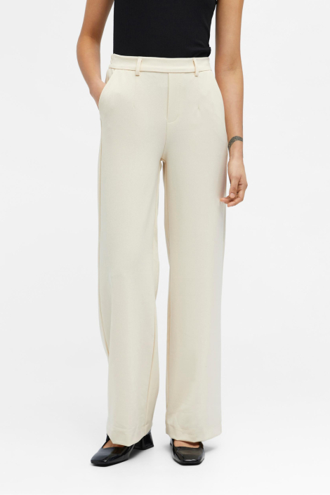 Object ecru dames broek