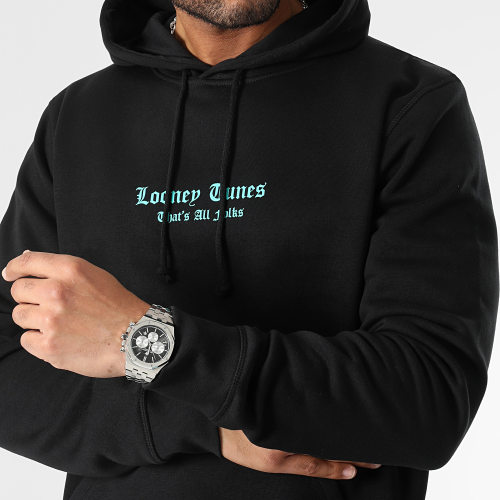 Sweat Capuche Bandana Taz Noir Bleu Turquoise