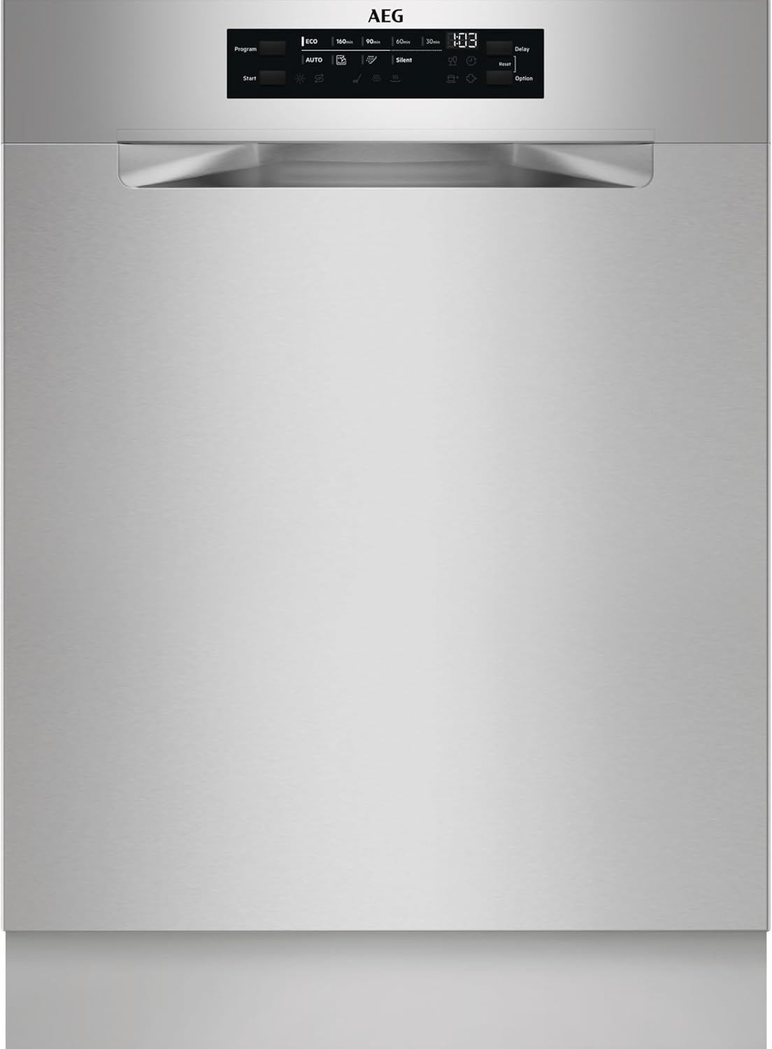 AEG Unterbau Geschirrspüler 60cm, Serie 7000, Glasschutz, Energieklasse A, Besteckschublade, personalisierte Zeit-Steuerung, leise 42dB, Wasserstopp, ComfortRails-Teleskopauszüge, FUS7676APM