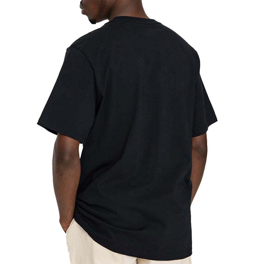 Converse T-shirt Noir Homme Converse Center Star Chev
