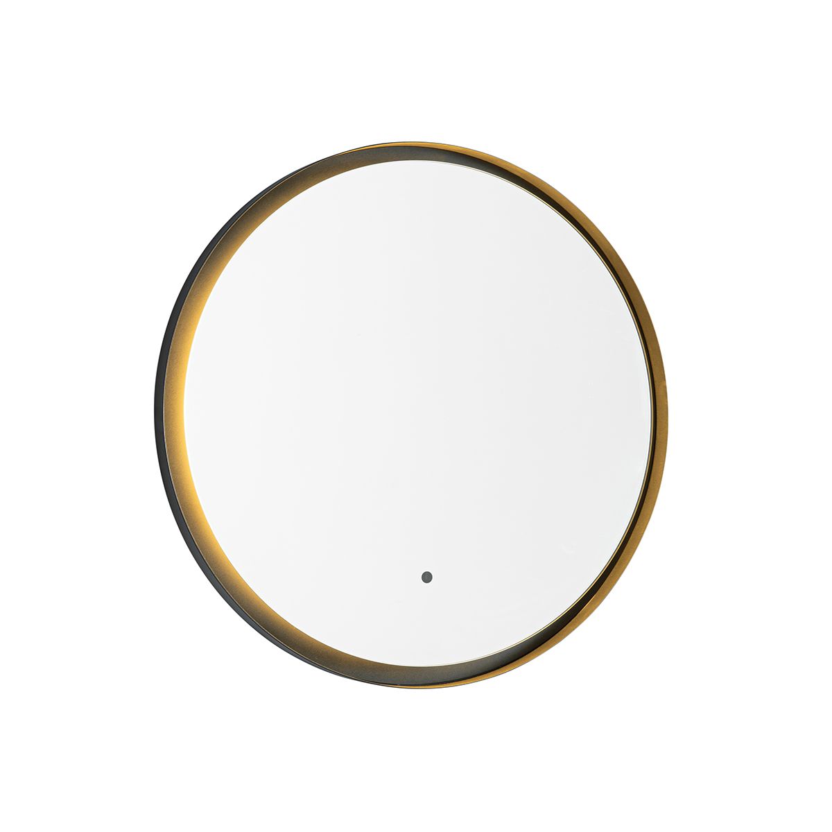 Moderne badkamerspiegel zwart incl. LED en touch dimmer - Pim