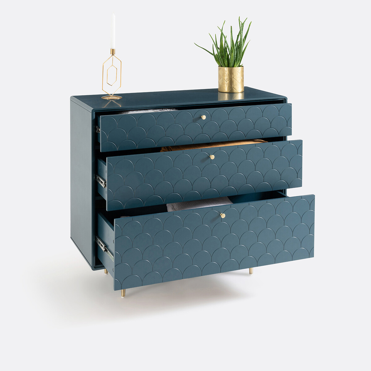 LA REDOUTE INTERIEURS<br>Cômoda 3 gavetas, Luxore