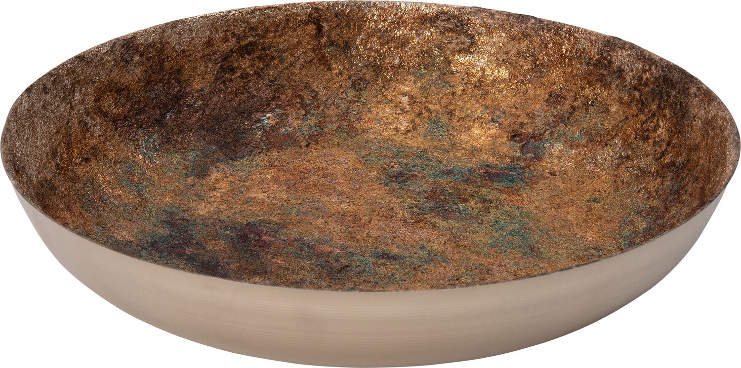 Intratuin decoratiebord goud / zilver D 26 H 5 cm