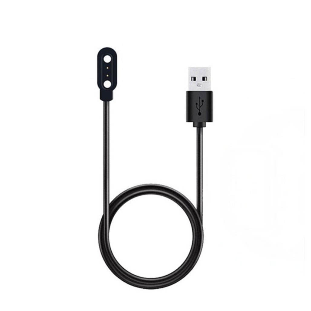 (1m) Haylou Solar / LS02 / LS01 Magnetisches USB Ladekabel für Smart Watch - Schwarz