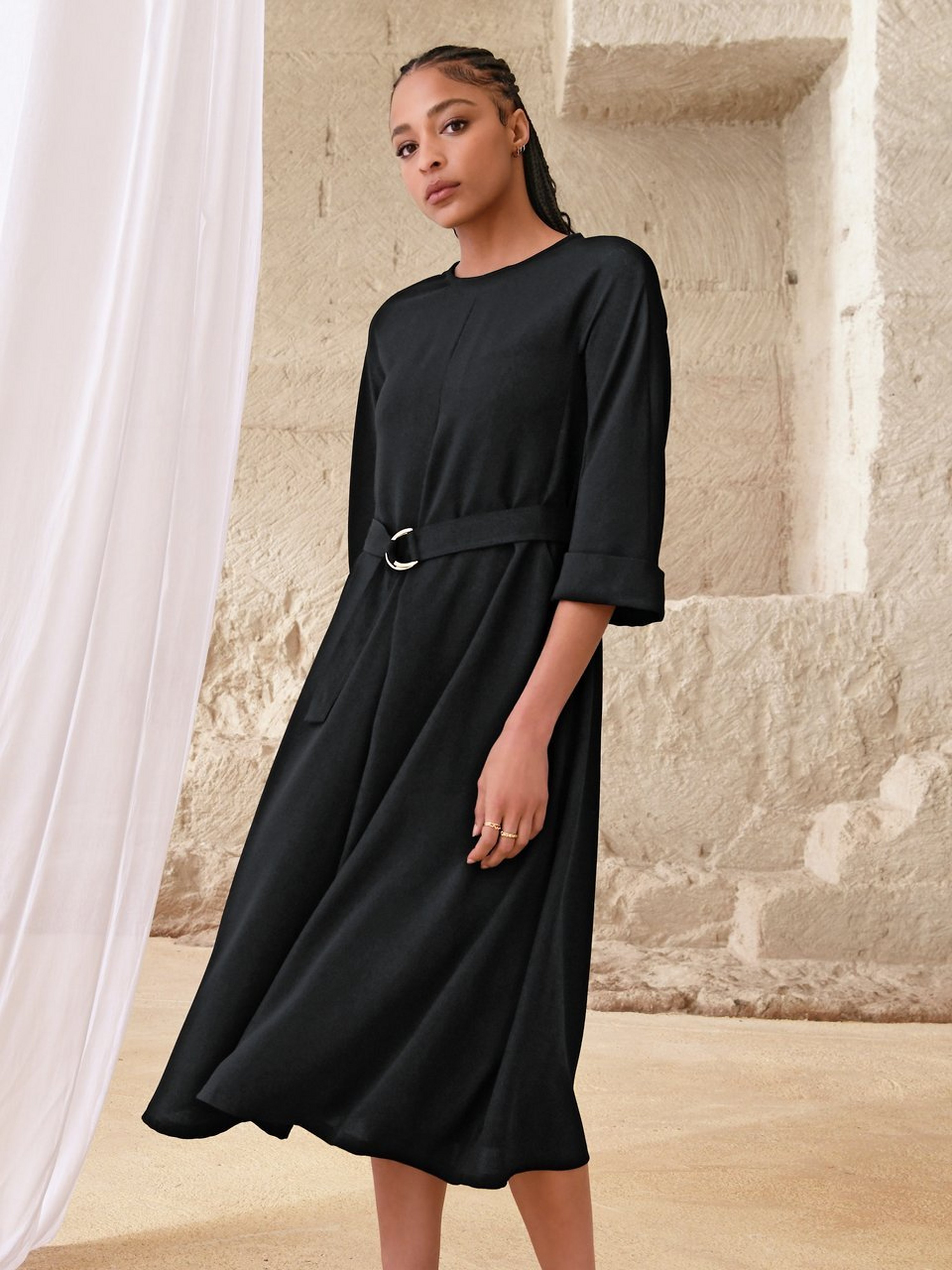 Kleid mit 3/4-Arm