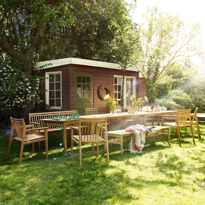 FDB Møbler - M10 Gartenbank 50 x 185,5 cm, Teak