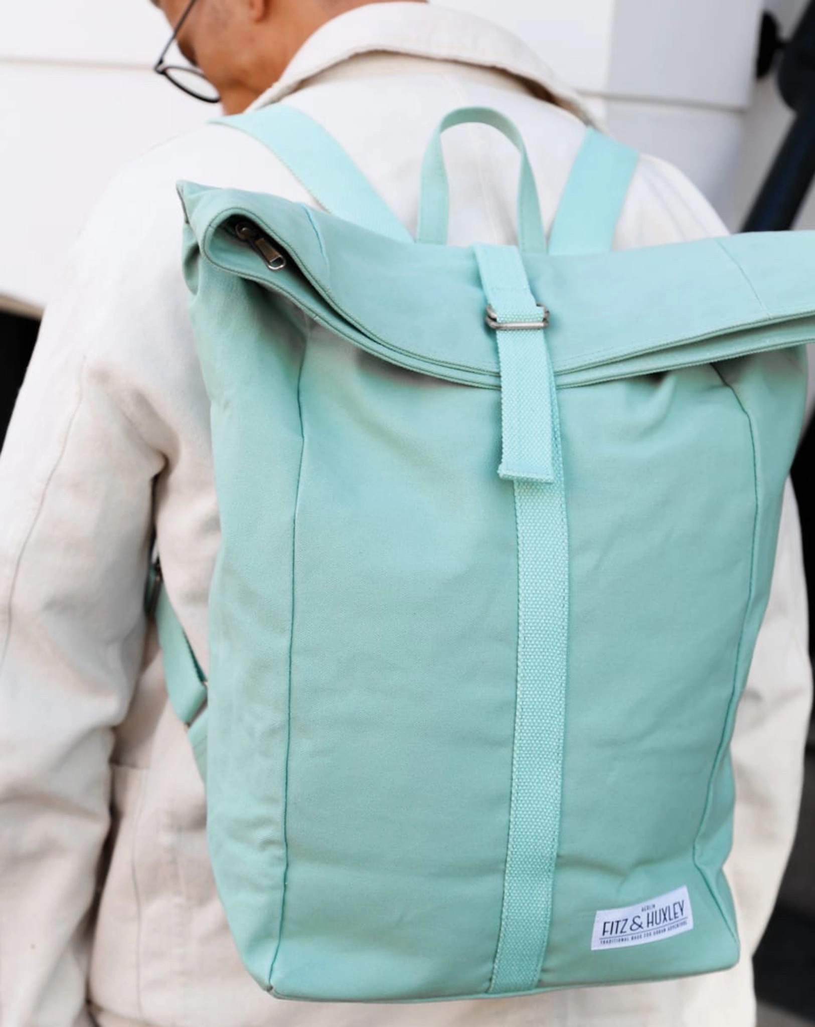 Fitz & Huxley Rolltop-Rucksack CONVEYOR 21l, vegan, mint