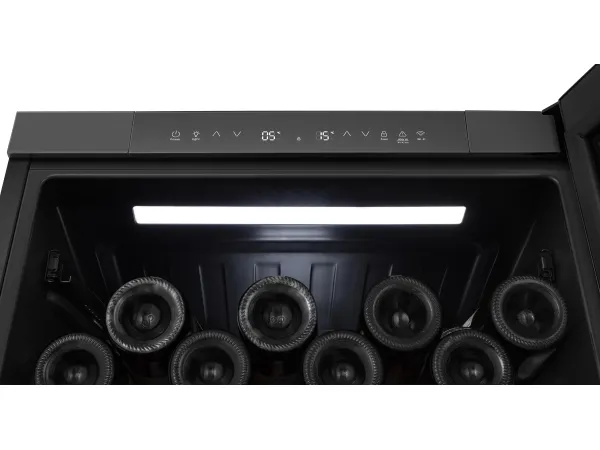 Hisense Vinskab - RW3N122GSLF CR, Vin køleboks, Indbygget, 46 flaske(r), F, Sort, Sort