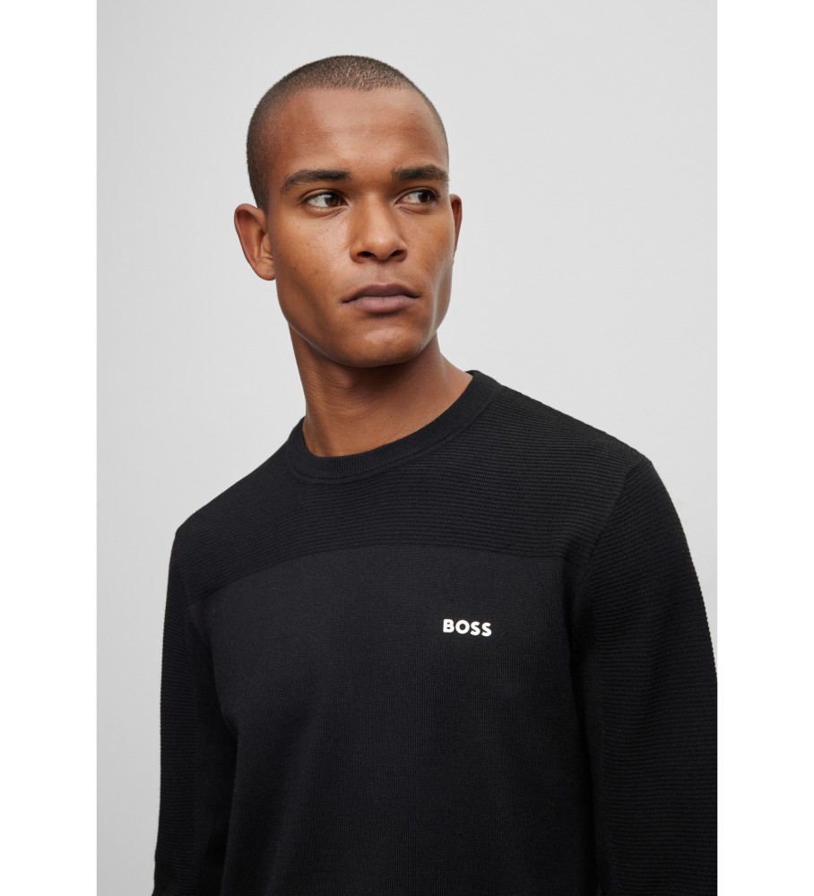Camisa BOSS Momentum Dry Flex preta