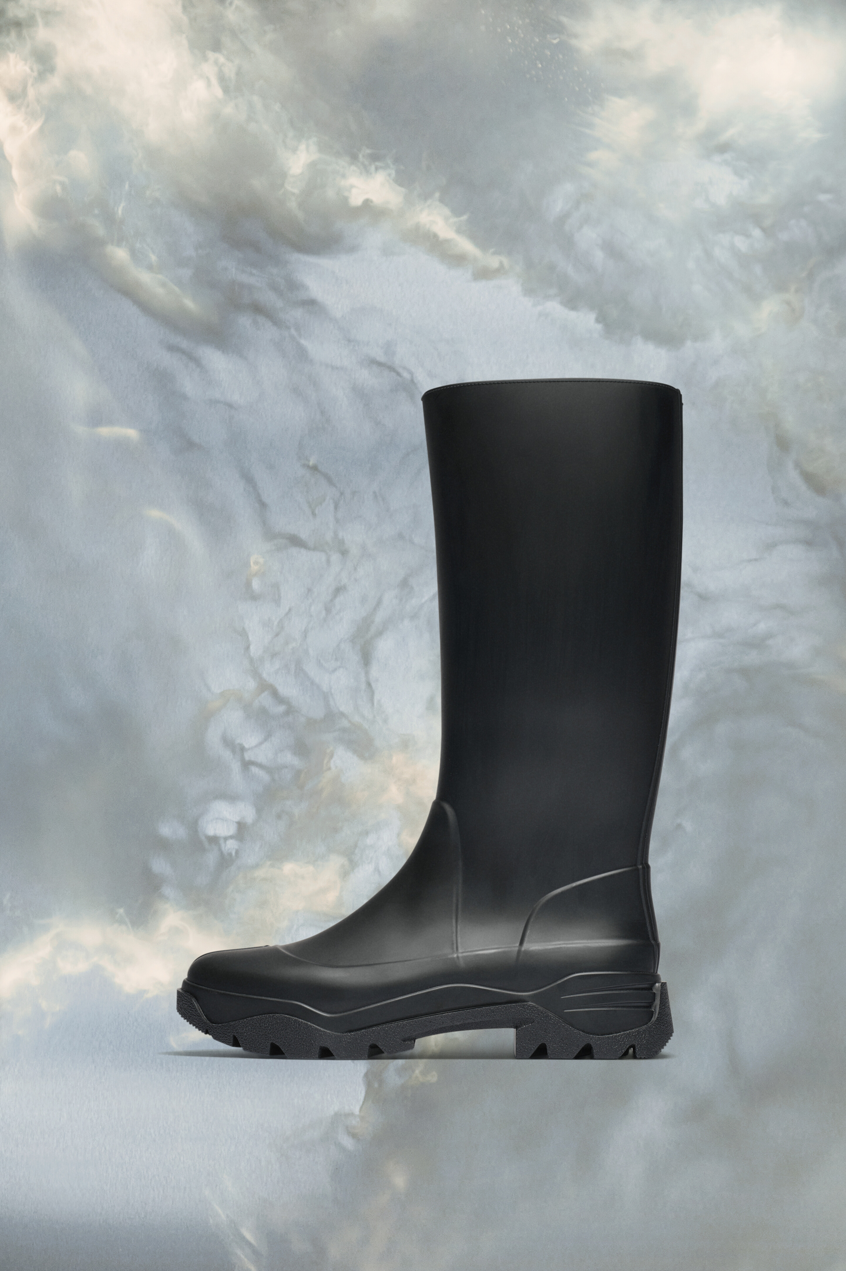 Bottes en rubber Tabi pour homme Noir