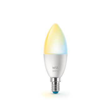 WiZ Connected LED kaars E14 40W mat koel tot warmwit licht dimbaar