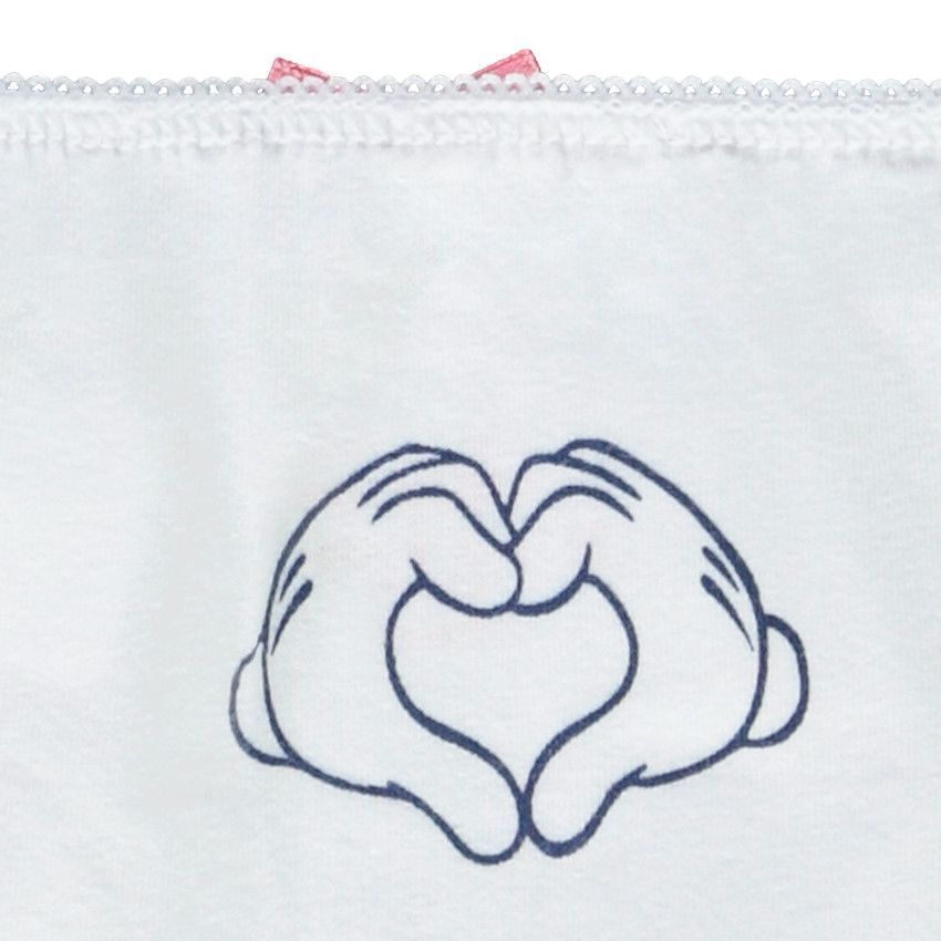 Lot de 5 culottes en jersey Minnie Disney pour fille - Blanc