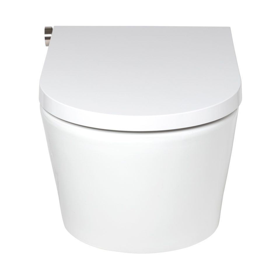 Rapowash douche wc basic wit randloos toilet met bidetsproeier