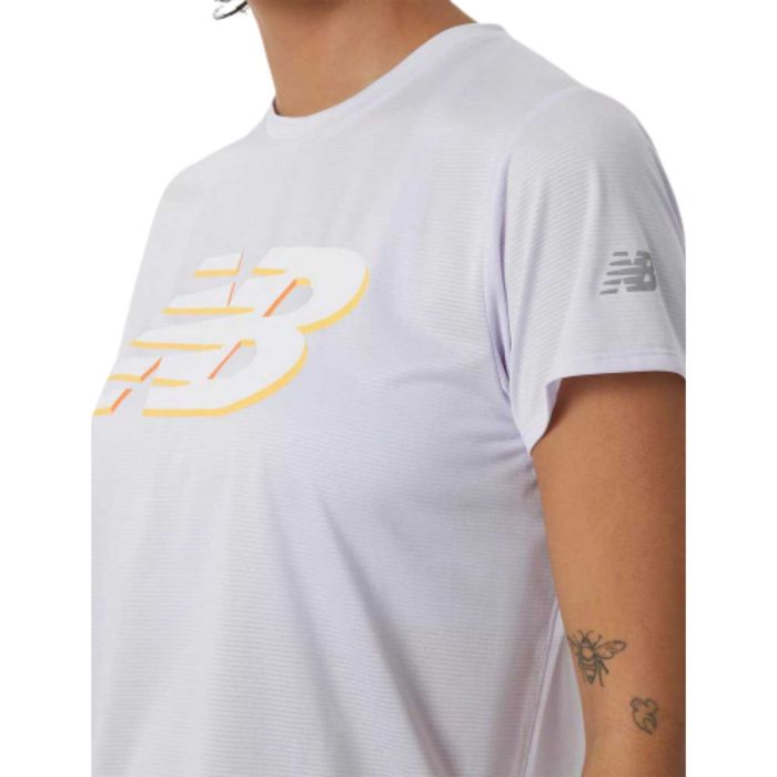 New Balance Dame T-shirts Graphic Accelerate Women SS Top Lilla