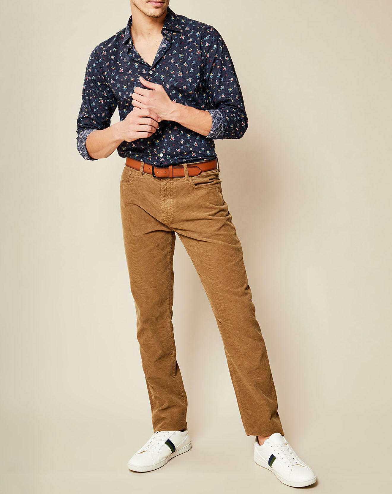 Hartford Chemise Slim Sammy imprimé marine/multicolore