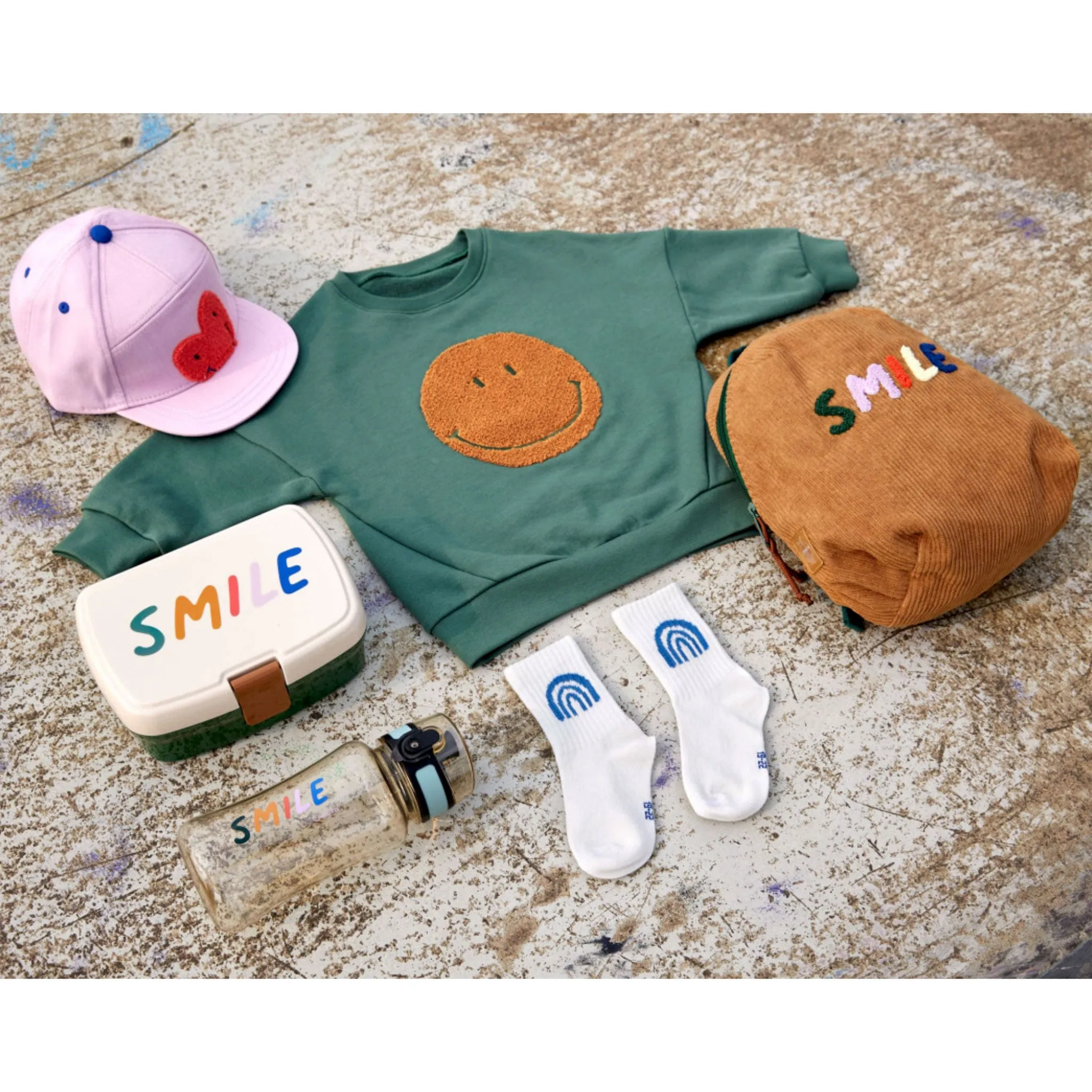 Lassig Sac À Dos Velours  - Little Gang Smile caramel