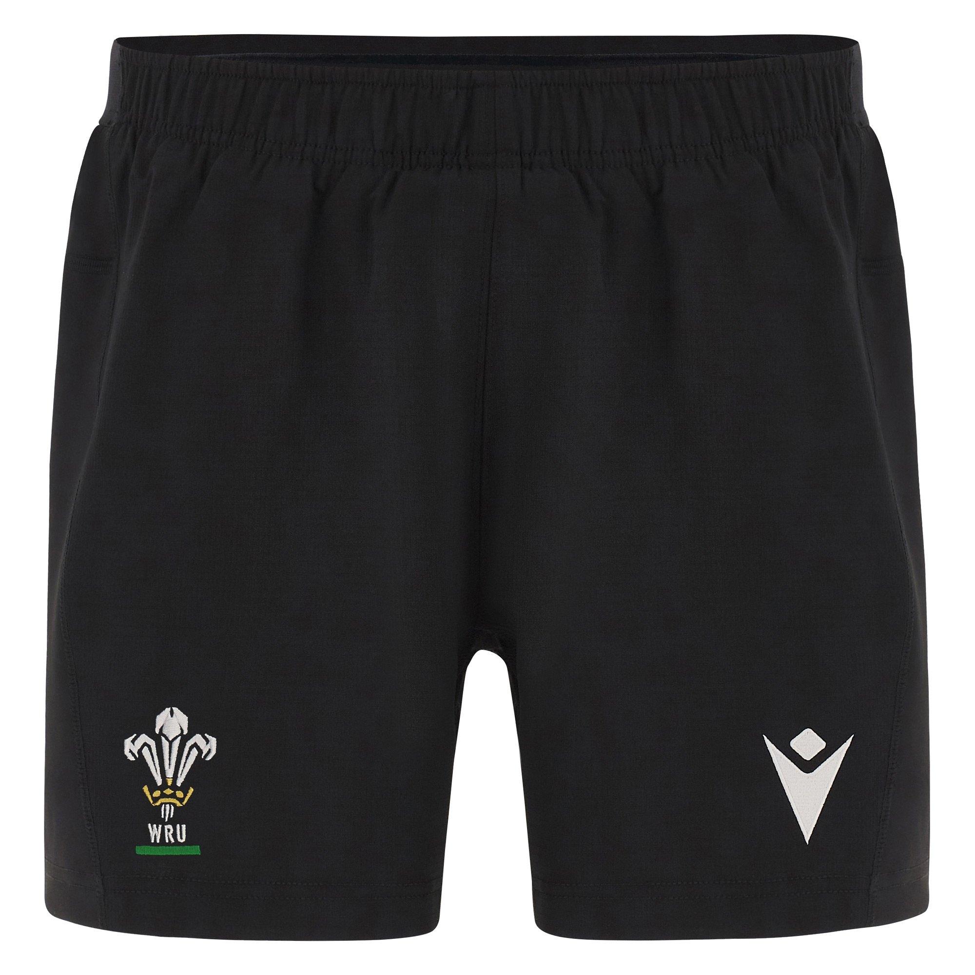 Macron Wales Rugby Training Shorts 2024 Adults