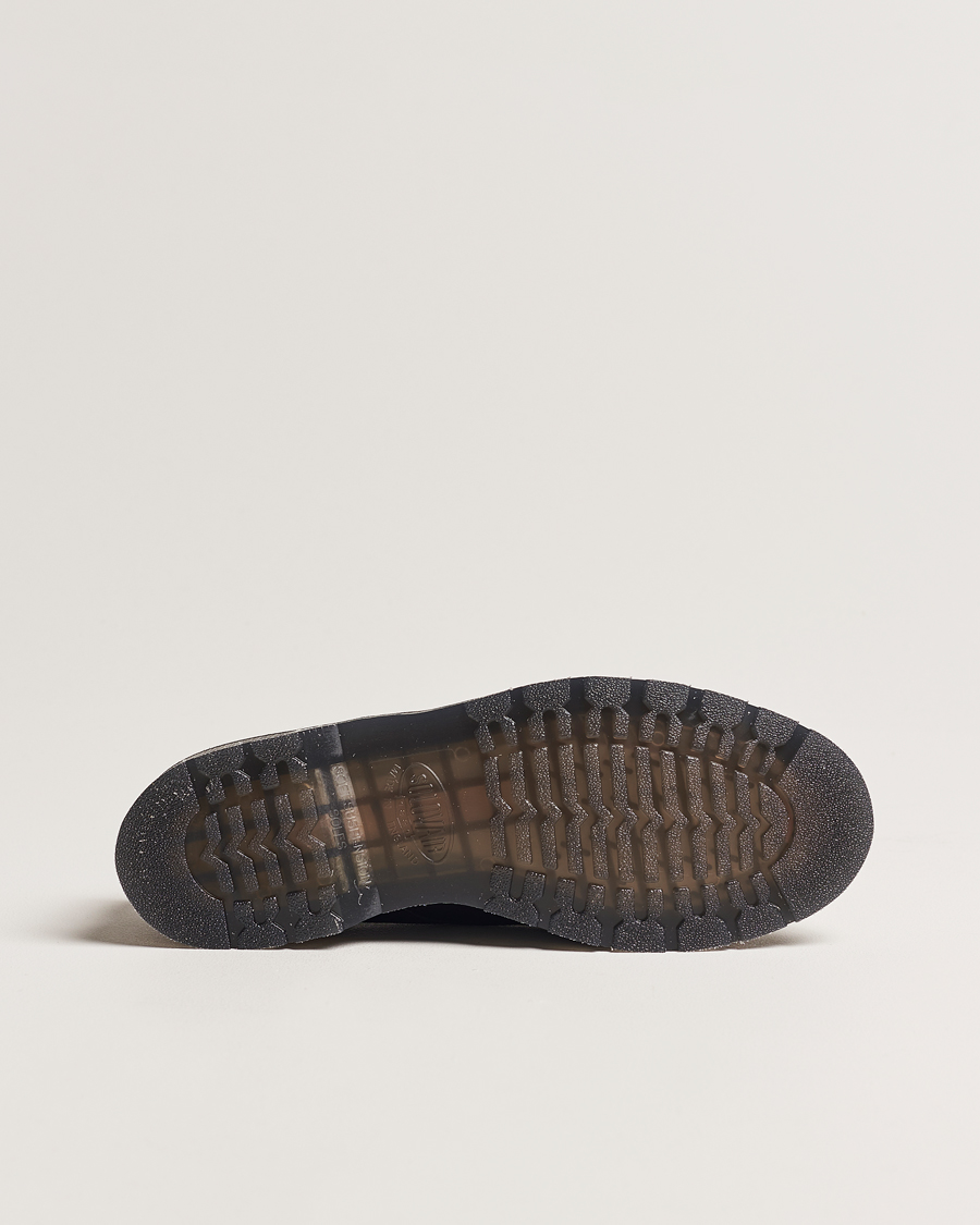 Solovair 3 Eye Gibson Shoe Black Grain