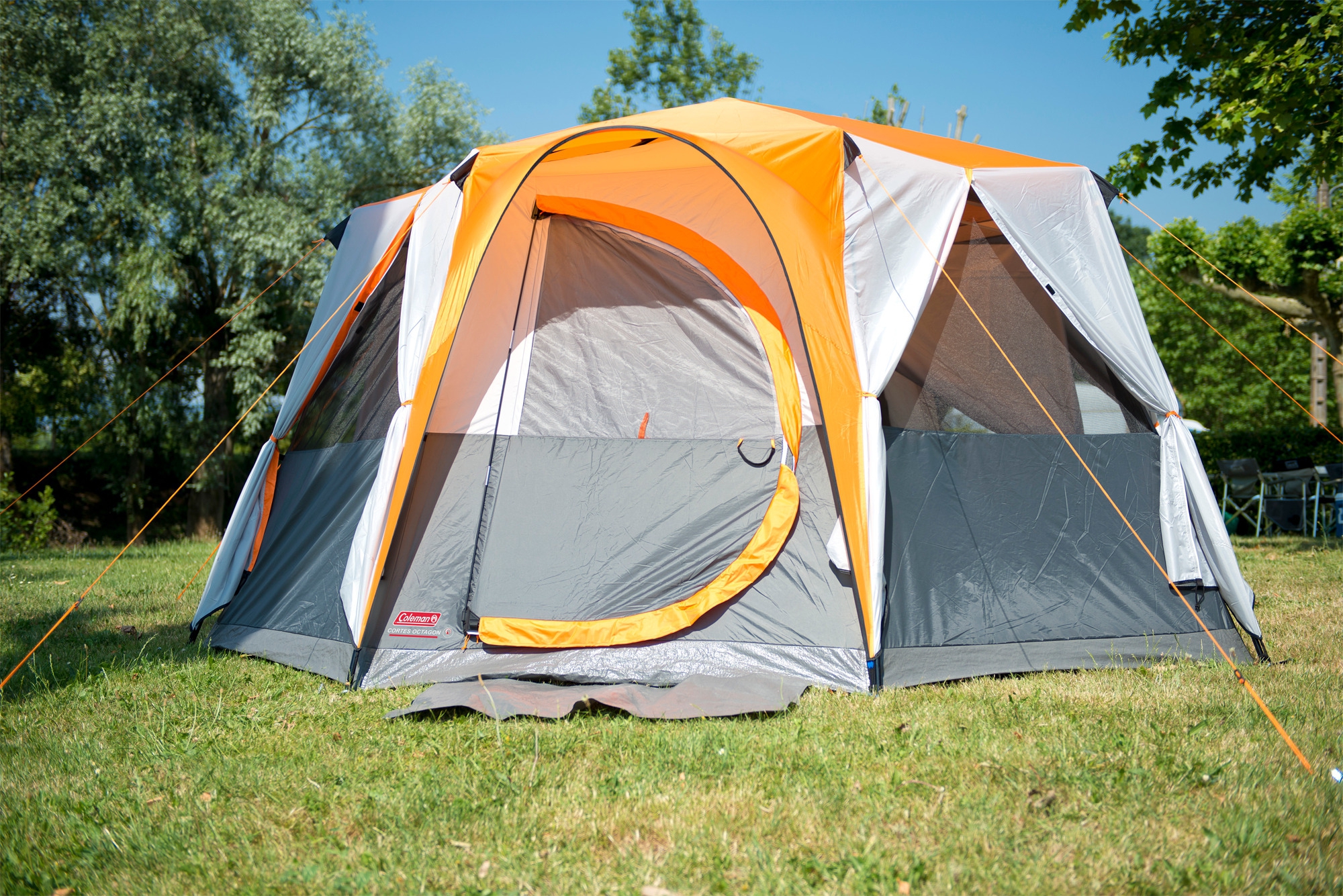 Coleman Octagon Familienzelt für 8 Personen orange