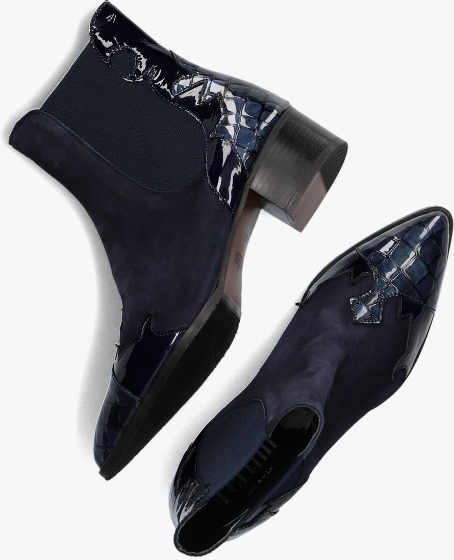 PERTINI blauwe pertini enkellaarsjes 30961