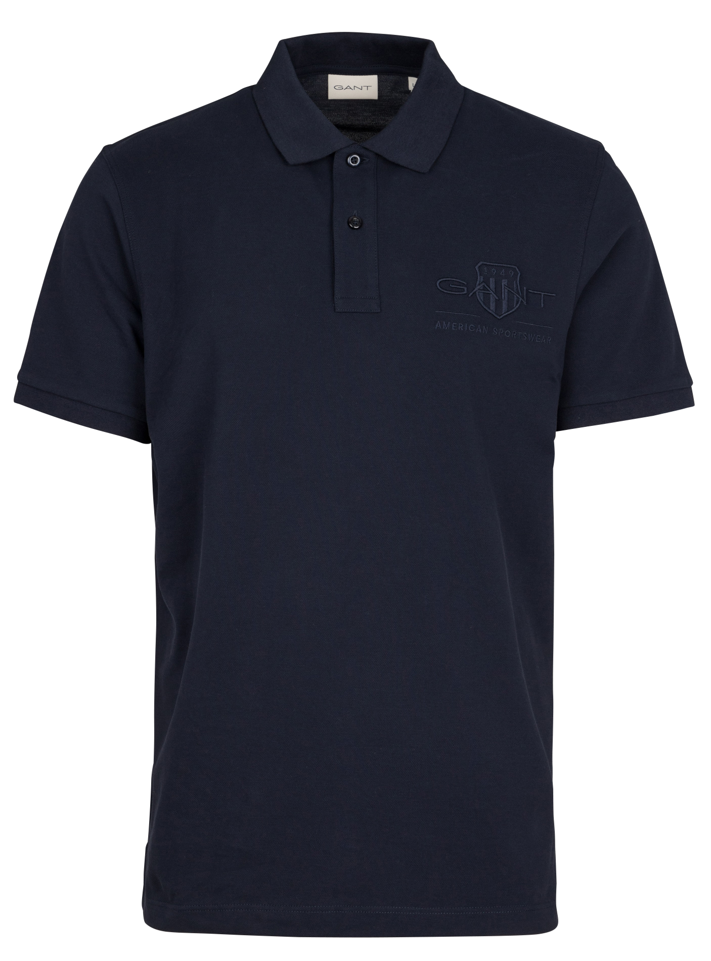 Polo droit en coton | Bleu