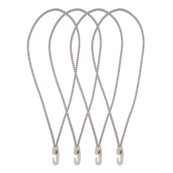 Rakband elastiek met haak 4 mm 35 cm 4 stuks