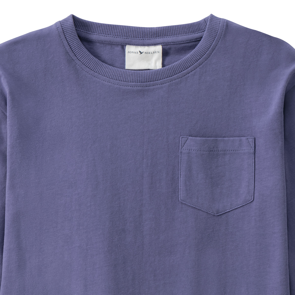 Jonas Nielsen Jungen Langarmshirt in Unifarben lila