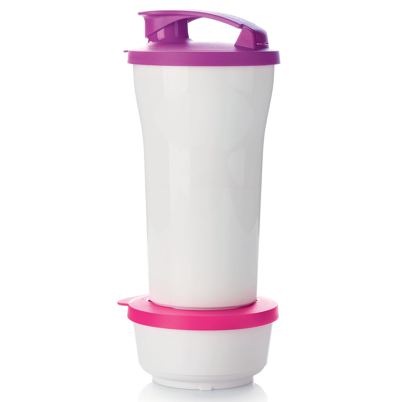 Tupperware Bol avec bouchon Ilumina  blanc/rose  -  11.5x11x5.5 cm