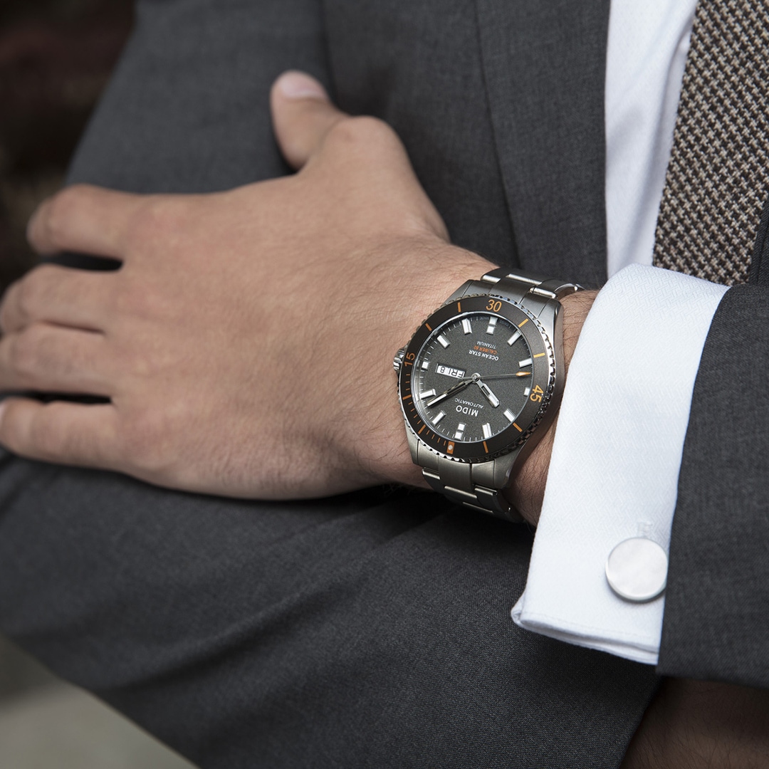 Mido Ocean Star Captain Automatik Titanium