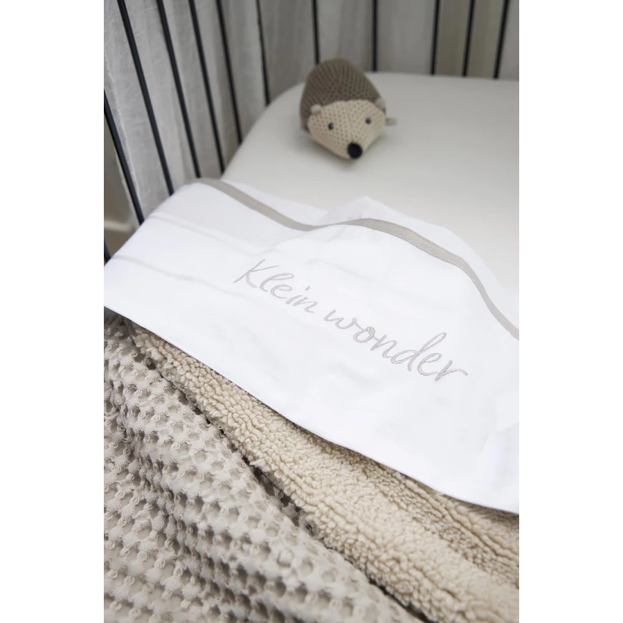MEYCO Babydecke Waffel Teddy Grau
