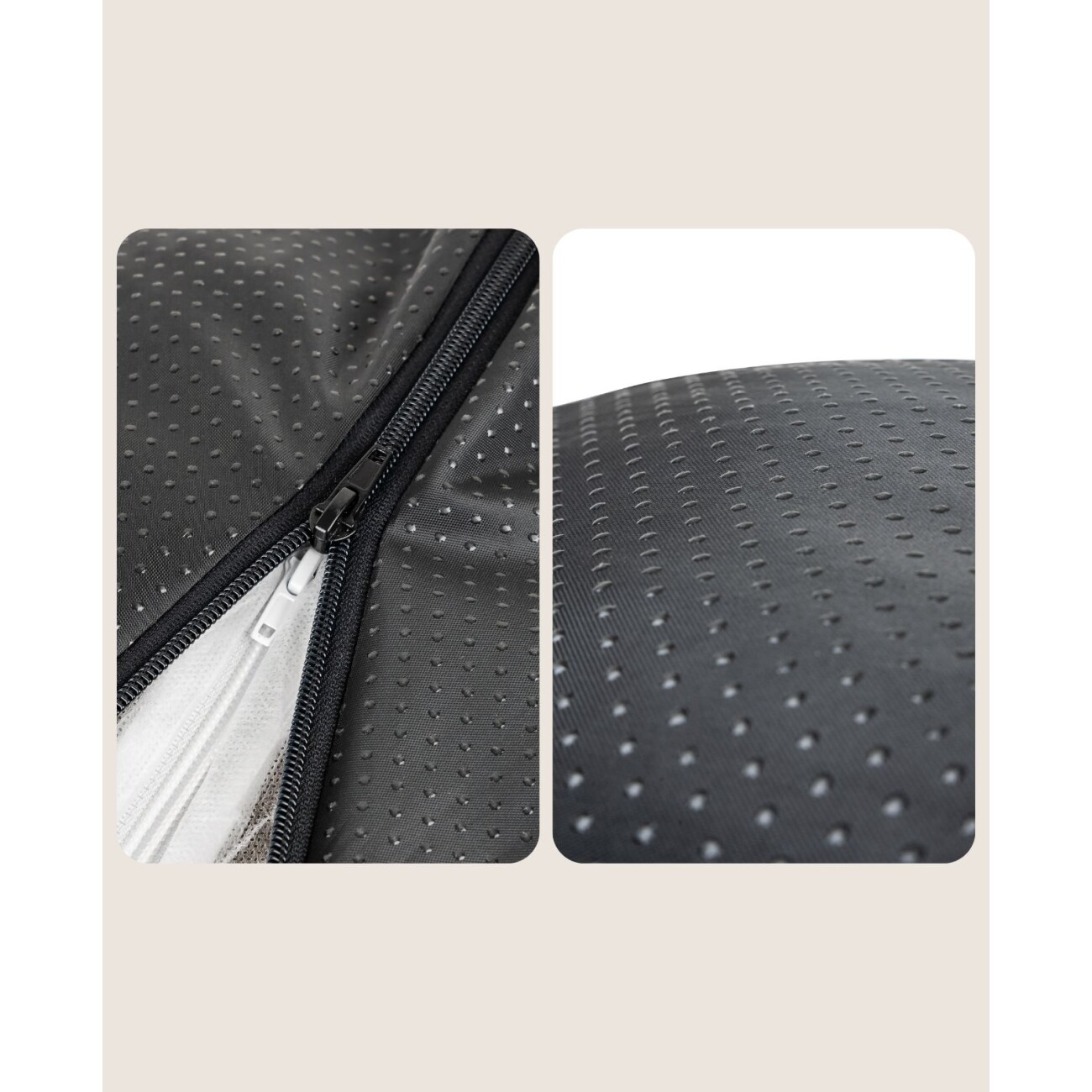 Lionto Hundebett - Kronenkissen grau/ schwarz S