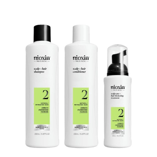 Nioxin Sistema 2 para Cabelo Natural com Perda de Densidade Avançada Pack