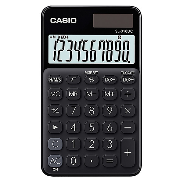 Casio Calculatrice de poche SL-310UC - 10 chiffres - Noir