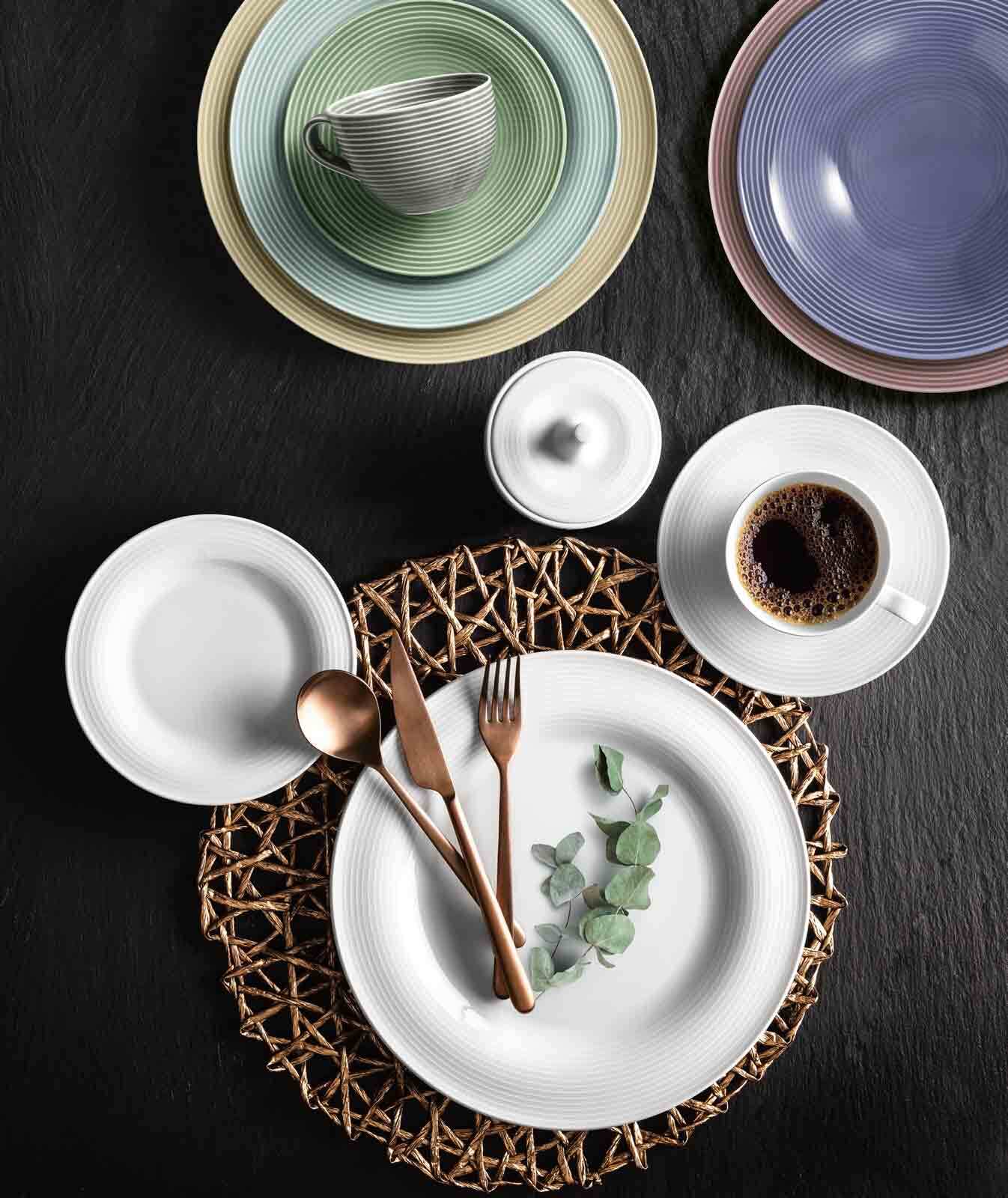 Seltmann Weiden Frühstücksteller Beat Color Glaze ø 23,3 cm 6er Set