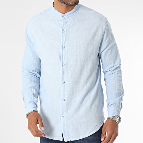 Chemise Manches Longues Bleu Ciel