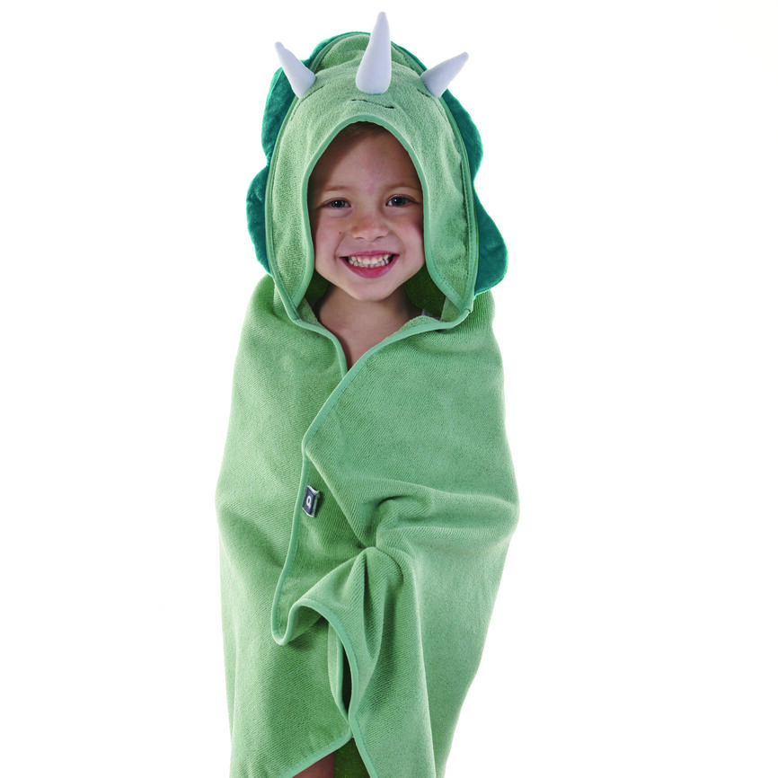 Aroma Kids håndkle med hette dinosaur