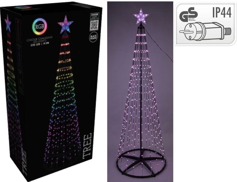LED Kerstboom - Multicolor - 300 cm - 550 Lampjes - Geschikt voor Buiten