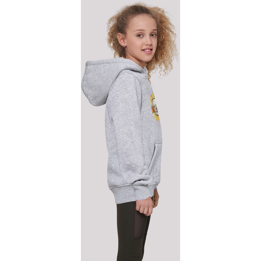 F4NT4STIC Hoodie Guns 'n' Roses Band Vintage Classic Logo (Distressed) Black heather grey