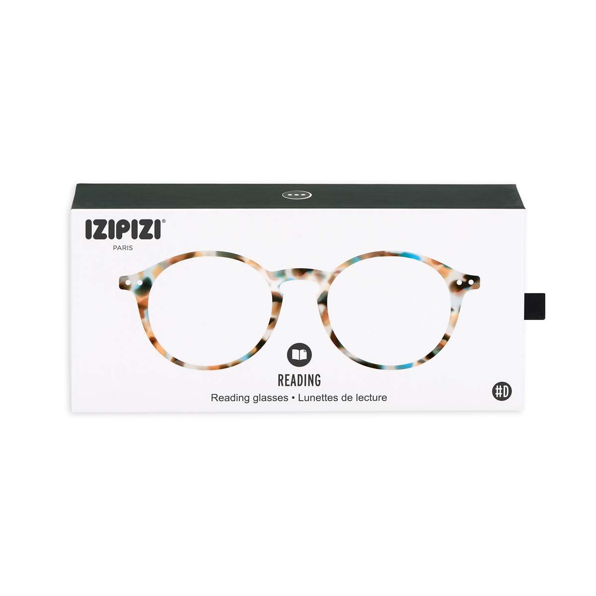 +3.00 Blue Tortoise Circular Reading Glasses: Izipizi