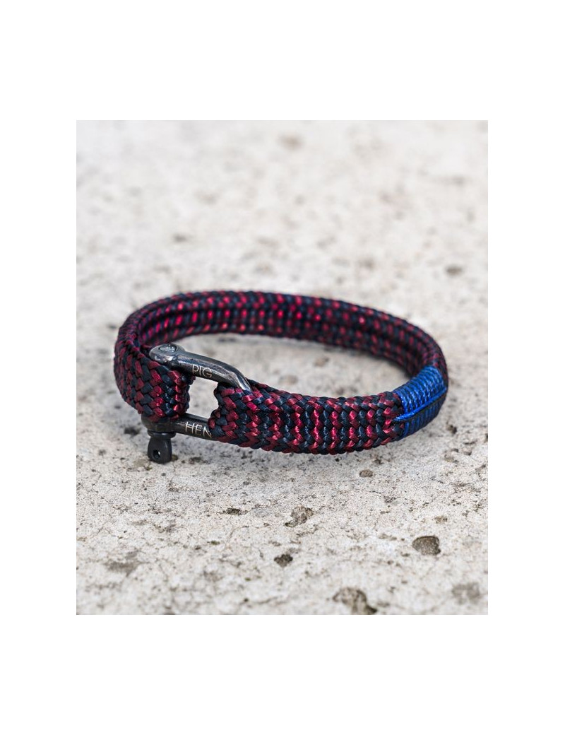 PIG & HEN BRACELET SHARP SIMON BORDEAUX