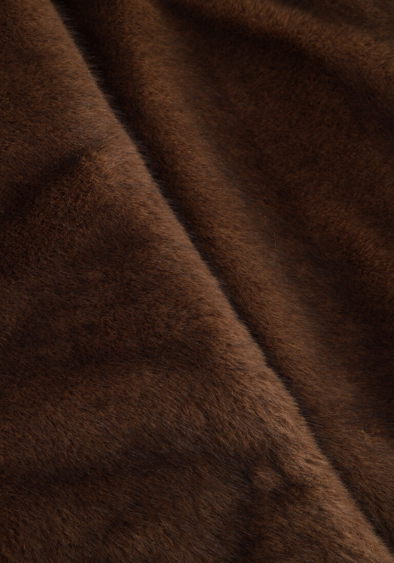 bruine alter ego faux fur jas elin