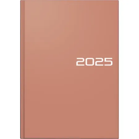 BRUNNEN Buchkalender Mod. 795 '25 | A5, Kunststoff, coral